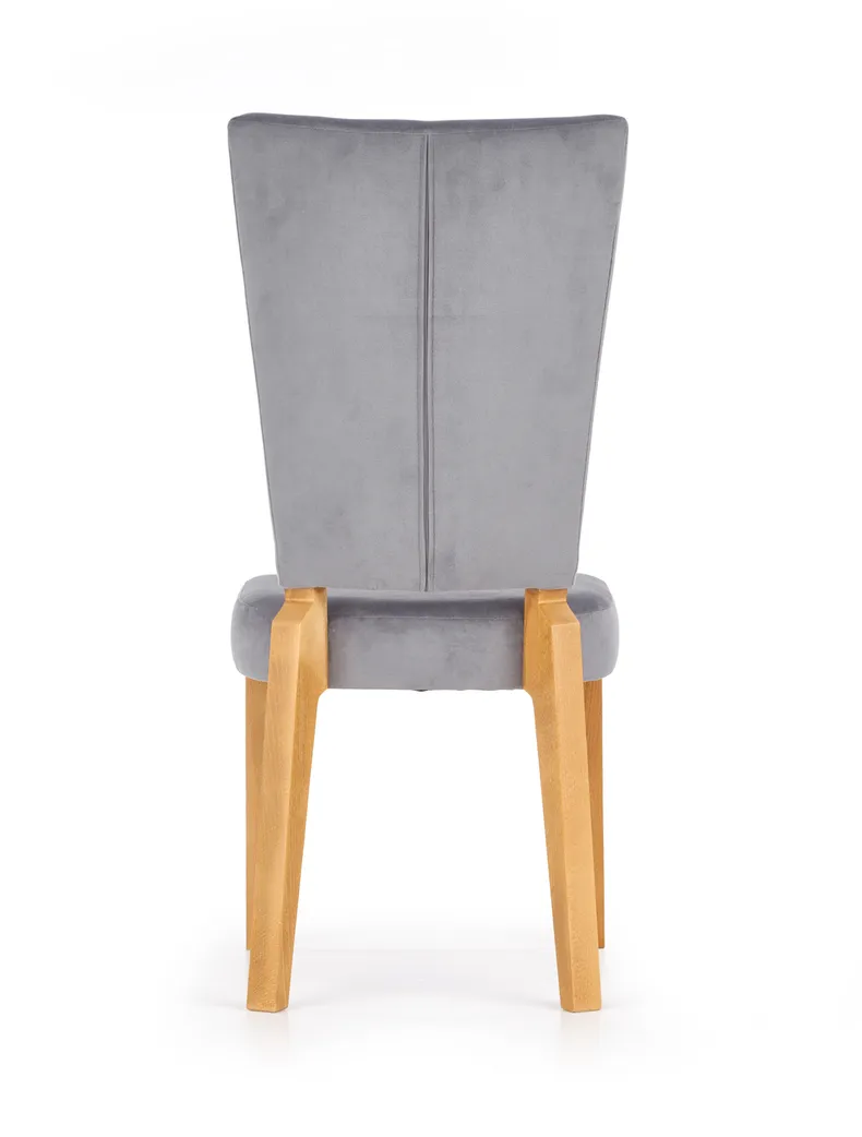 Кухонний стілець HALMAR ROIS медовий дуб/сірий фото №6