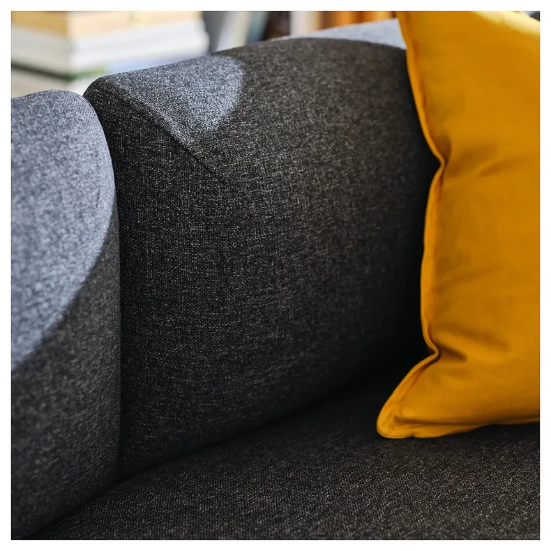 IKEA LILLEHEM ЛИЛЛЕХЕМ, 4-местный модульный диван, Окрашенное дерево темно-серого цвета 895.360.41 фото №3