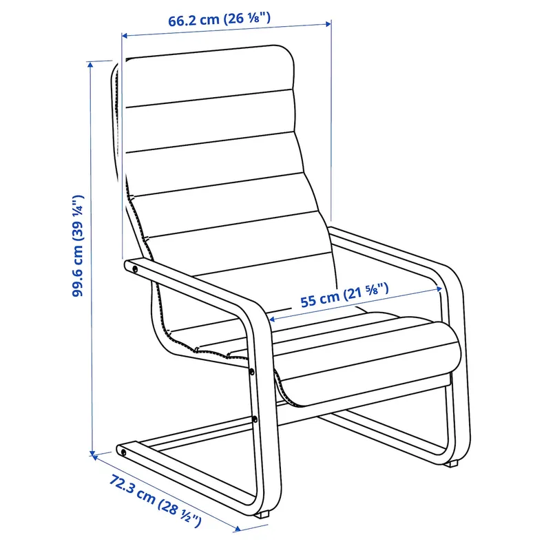 IKEA ÅRSUNDA ОРСУНДА, крісло, КНІСА світло-сірий 005.358.94 фото №5