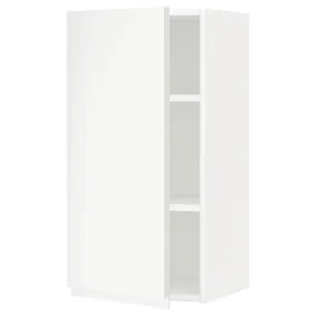 IKEA METOD МЕТОД, навесной шкаф с полками, белый / Воксторп матовый белый, 40x80 см 194.609.59 фото
