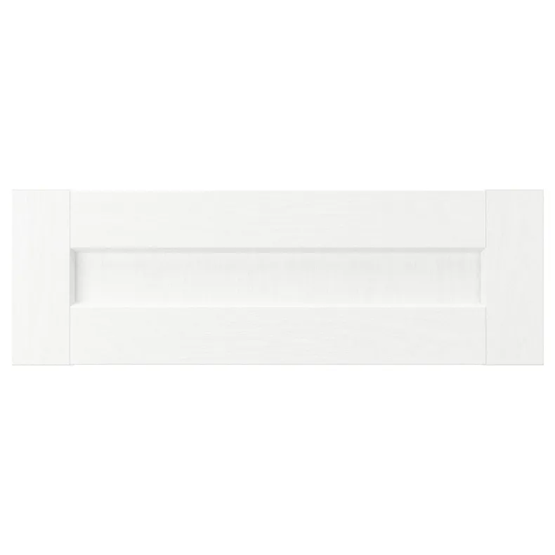 IKEA ENKÖPING ЭНЧЁПИНГ, фронтальная панель ящика, белая имитация дерева, 60x20 см 705.057.80 фото №1
