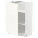 IKEA METOD МЕТОД, підлогова шафа з полицями, білий / ВАЛЛЬСТЕНА білий, 60x37 см 095.071.32 фото thumb №1