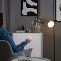 IKEA HÅRSLINGA ХОРСЛІНГА / TRÅDFRI ТРОДФРІ, торшер із лампою, чорний / розумний білий спектр 595.134.99 фото thumb №3