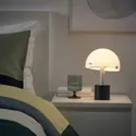 IKEA NÖDMAST НЁДМАСТ, переносной светильник,на батарейках, белый/черный, 26 см 605.825.71 фото thumb №2