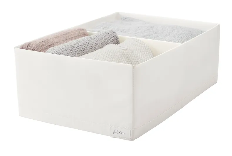 IKEA STUK СТУК, коробка з відділеннями, білий, 34x51x18 см 904.744.43 фото №2