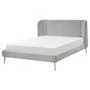 IKEA TUFJORD ТУФЙОРД, каркас ліжка з оббивкою, Tallmyra білий/чорний/Luröy, 160x200 см 095.553.21 фото