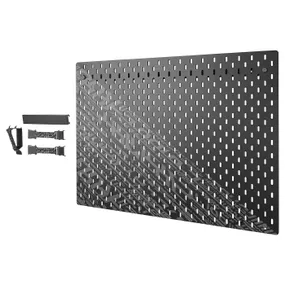 IKEA UPPSPEL УППСПЕЛЬ, настенная панель, комбинация, черный, 76x56 см 694.406.57 фото