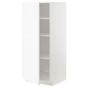 IKEA METOD МЕТОД, высокий шкаф с полками, белый Энкёпинг / белая имитация дерева, 60x60x140 см 094.735.18 фото