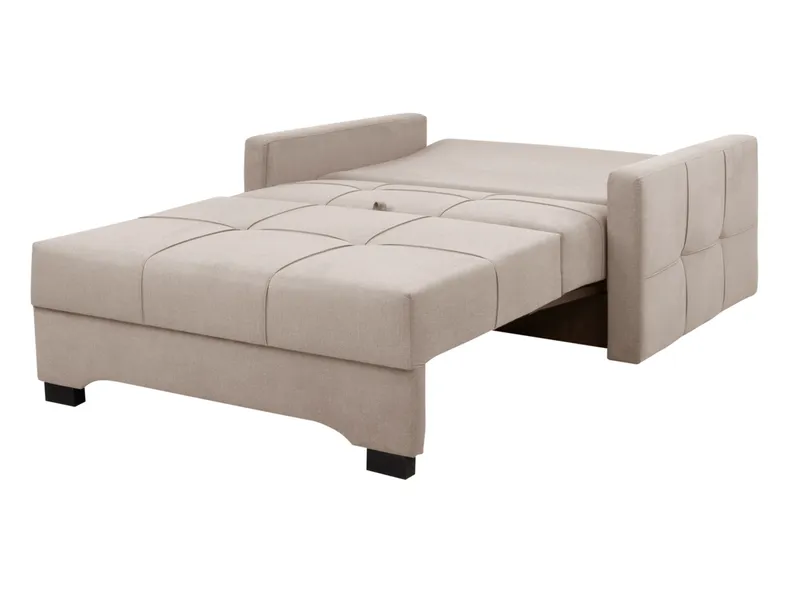 BRW Двухместный диван-кровать Bado с ящиком для хранения велюровый бежевый, Крузе 521 бежевый SO-BADO-2FBK-G2_BBA406 фото №6