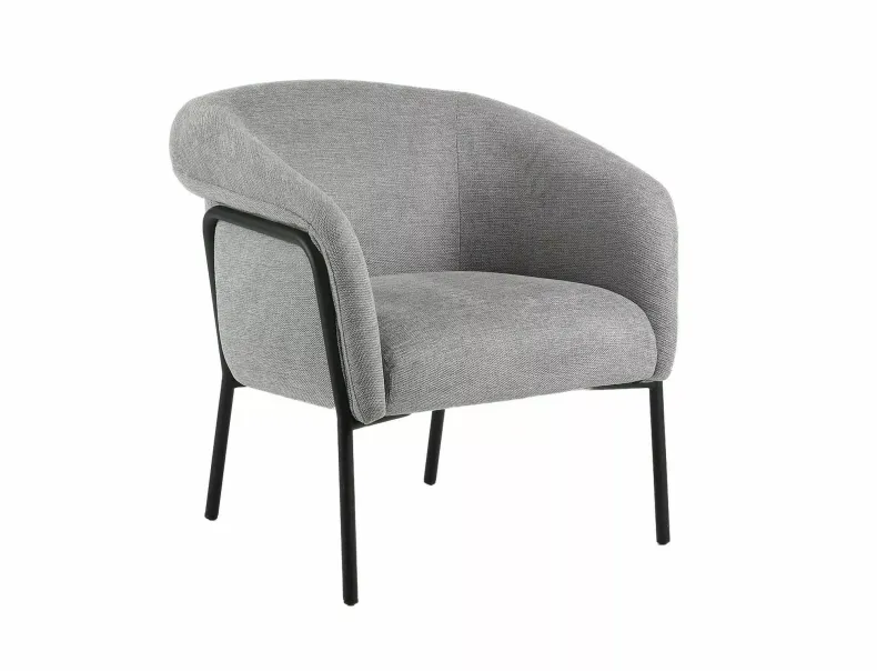 Крісло м'яке SIGNAL Clover Brego, тканина: сірий фото №1