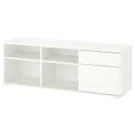 IKEA VIHALS ВИХАЛС, тумба под ТВ, белый, 146x37x50 см 204.832.95 фото thumb №1