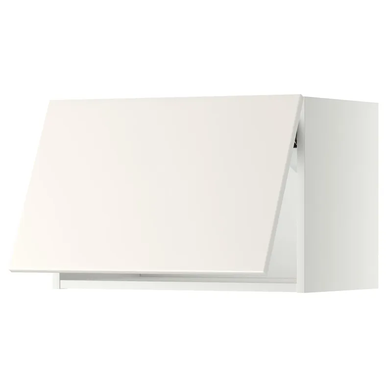 IKEA METOD МЕТОД, навесной горизонтальный шкаф, белый / белый, 60x40 см 993.944.42 фото №1