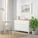 IKEA BESTÅ БЕСТО, комбінація д / зберіг із дверц / шухл, білий / Лапквікен / Стуббарп білий, 120x42x76 см 094.404.53 фото thumb №2