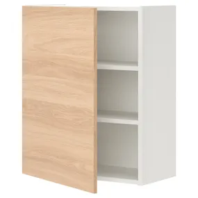 IKEA ENHET ЕНХЕТ, настінн шафа з 2 поличками/дверцят, білий/імітація. дуб, 60x32x75 см 793.209.80 фото