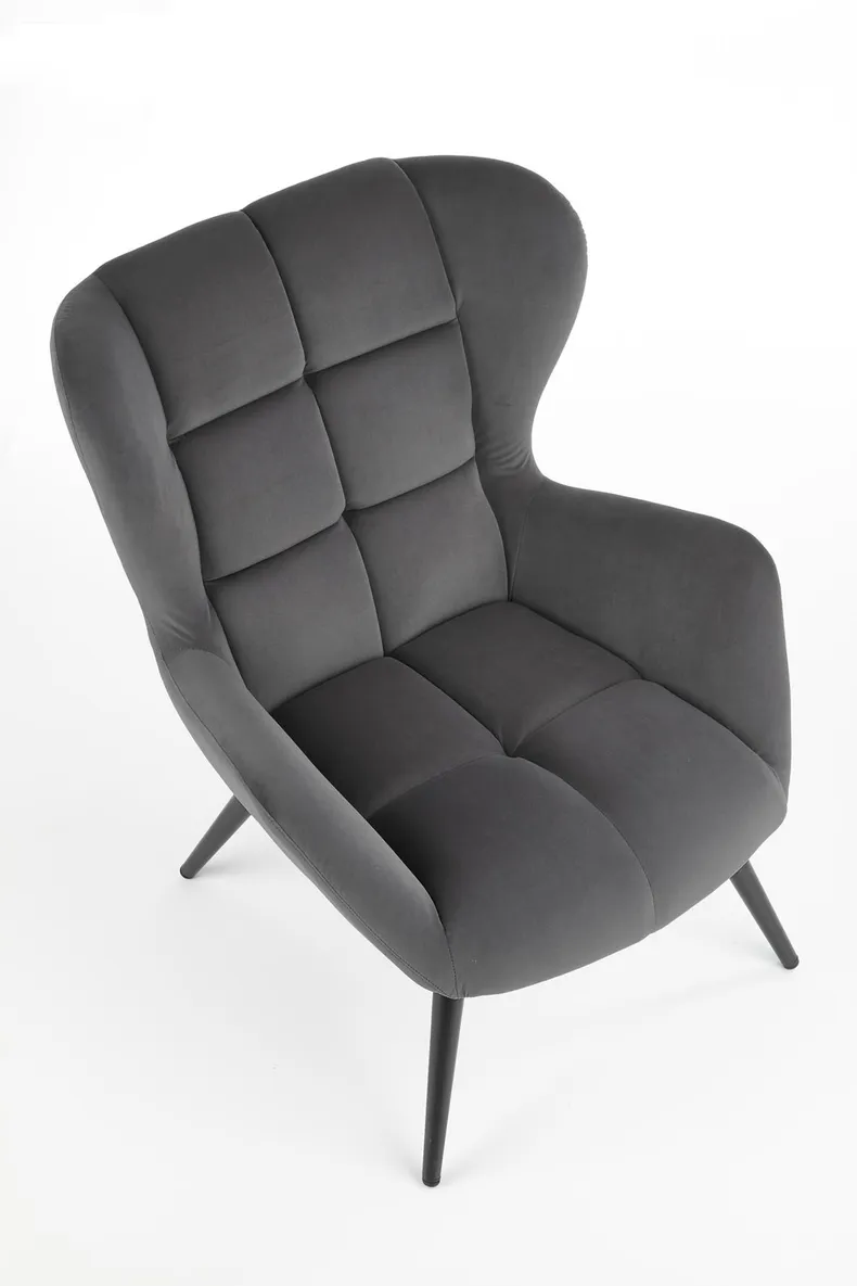 Мягкое кресло HALMAR TYRION, серый фото №8