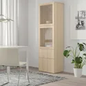 IKEA BESTÅ БЕСТО, комбін д / зберіг зі склян дверцятами, дуб тонований білий / Lappviken дуб тонований білий скло безбарвне, 60x42x193 см 594.125.46 фото thumb №7