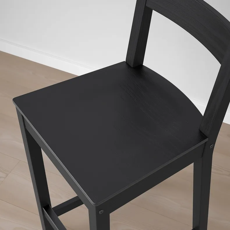 IKEA NORDVIKEN НОРДВИКЕН, стул барный, черный, 62 см 004.246.93 фото №5
