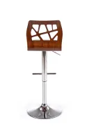 Барный стул HALMAR H34 хром, черный, орех фото thumb №6