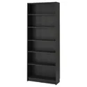 IKEA BILLY БІЛЛІ, книжкова шафа, чорний під дуб, 80x28x202 см 404.773.40 фото thumb №1