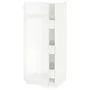 IKEA METOD МЕТОД / MAXIMERA МАКСИМЕРА, высокий шкаф с ящиками, белый / Рингхульт белый, 60x60x140 см 793.647.47 фото