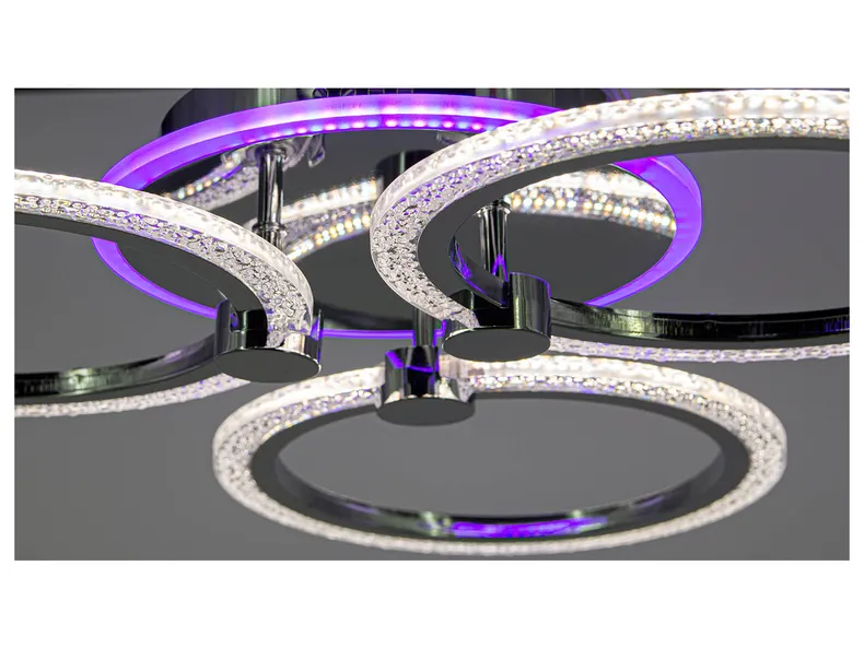 BRW Ring LED 4-точечный потолочный светильник серебристый 091365 фото №2