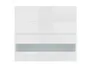 BRW Верхний кухонный шкаф Sole L6 80 см с откидным дисплеем белый экрю, альпийский белый/экрю белый FK_G2O_80/72_OV/O-BAL/BIEC фото