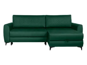 BRW Двухсторонний угловой диван Нелия раскладной диван с корзинами для хранения велюр зеленый, Bluvelkaro 78 Green/Bluvel 78 Green NA-NELIA-LX_2DL.URCBK-G3_BA4452 фото