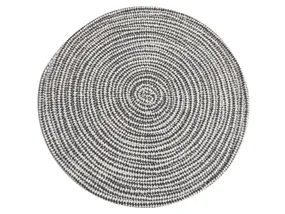 BRW тканий килимок для столу чорно-білий 091329 фото