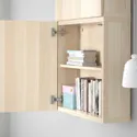 IKEA BESTÅ БЕСТО, навесной шкаф с 2 дверями, Дуб беленый / Лапвикен дуб беленый, 60x22x128 см 794.219.60 фото thumb №5