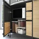 IKEA ÄSPINGE ЕСПІНГЕ, міні-кухня, чорний/ясен, 120x60x202 см 105.002.81 фото thumb №3