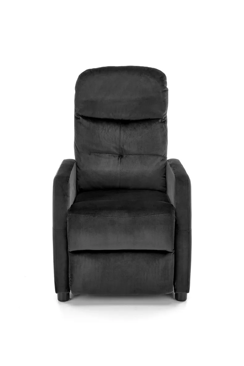 Кресло реклайнер мягкое раскладное HALMAR FELIPE 2, черный фото №10