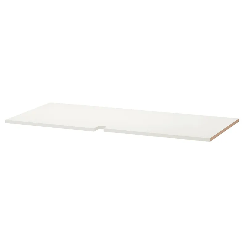 IKEA UTRUSTA УТРУСТА, полиця для кутової підлогової шафи, білий, 128 см 502.132.97 фото №1