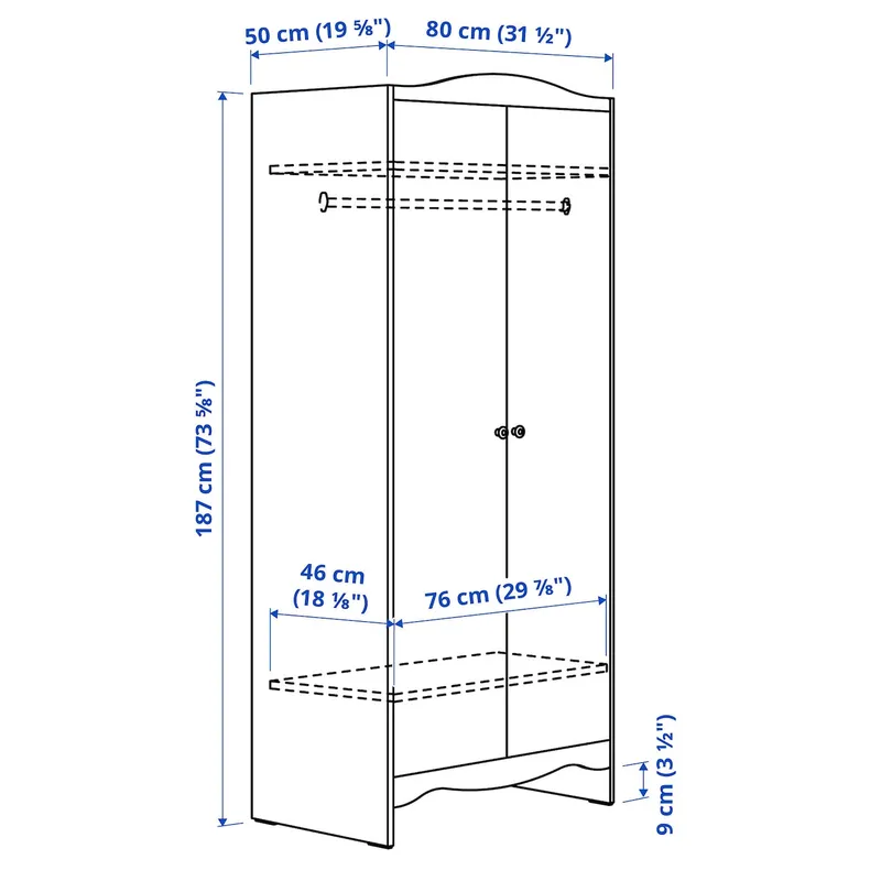 IKEA SMÅGÖRA СМОГЕРА, набір дитячих меблів, 3шт, білий, 60x120 см 195.060.33 фото №4