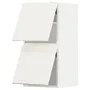 IKEA METOD МЕТОД, навесной горизонтальный шкаф / 2двери, белый / белый, 40x80 см 693.946.03 фото