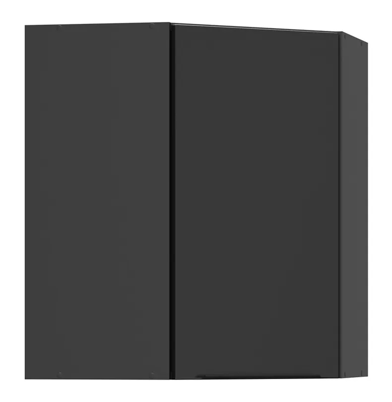 BRW Угловой левый кухонный шкаф Sole L6 60 см черный матовый, черный/черный матовый FM_GNWU_60/72_L-CA/CAM фото №2