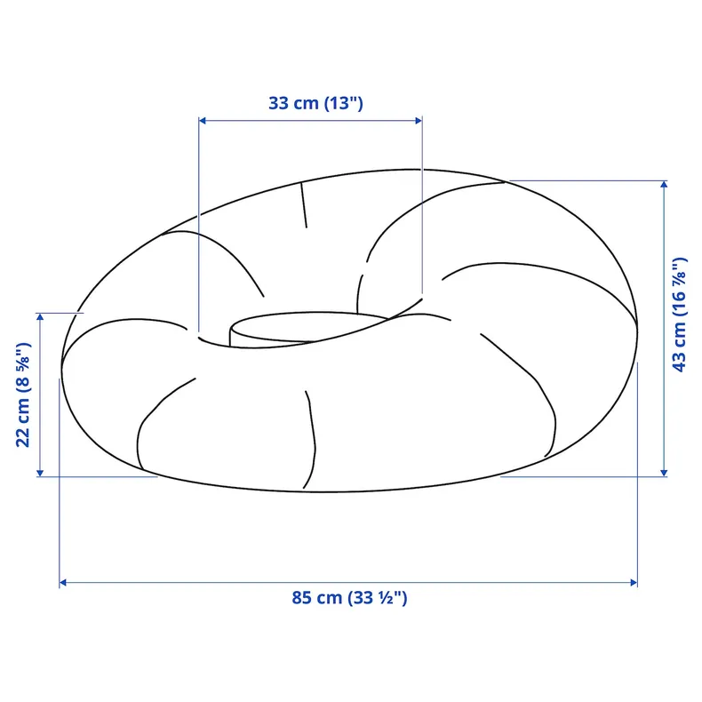 IKEA BRÄNNBOLL БРЭННБОЛЛ, надувное геймерское кресло, Ярко-зеленый 205.847.46 фото №8