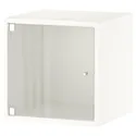 IKEA EKET ЭКЕТ, навесной шкаф со стеклянной дверью, белый, 35x35x35 см 593.363.74 фото thumb №1