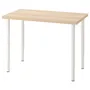 IKEA LINNMON ЛІННМОН / OLOV ОЛОВ, письмовий стіл, під білений дуб/білий, 100x60 см 694.163.46 фото