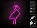 BRW Дитячий неоновий настінний світильник Flamingo LED рожевий 093790 фото thumb №3