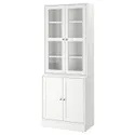 IKEA HAVSTA ХАВСТА, комбинацияация для хранения с сткл двр, белый, 81x47x212 см фото thumb №1