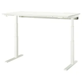 IKEA MITTZON МІТТЗОН, стіл регульований, електричний білий, 160x80 см 595.299.66 фото