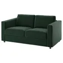 IKEA VIMLE ВІМЛЕ, 2-місний диван-ліжко, Джупард темно-зелений 395.372.55 фото thumb №2