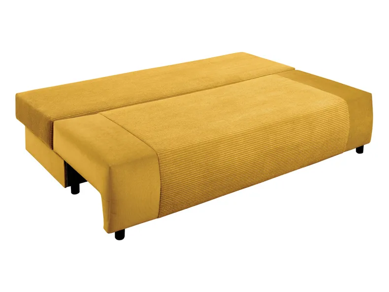 BRW Тримісний диван-ліжко Gapi з ящиком для зберігання велюр вельветовий жовтий SO3-GAPI-LX_3DL-G2-POSO_43 фото №4