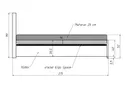 BRW Syntia III, кровать 120, Афродита 21 серебро LO-SYNTIA_III-120X200-G4_BA319C фото thumb №2