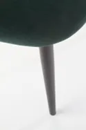 Кухонний стілець HALMAR K384 темно-зелений/чорний (1шт=4шт) фото thumb №7