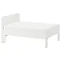 IKEA SLÄKT СЛЭКТ, раздвижная кровать с реечным дном, белый, 80x200 см 193.264.28 фото