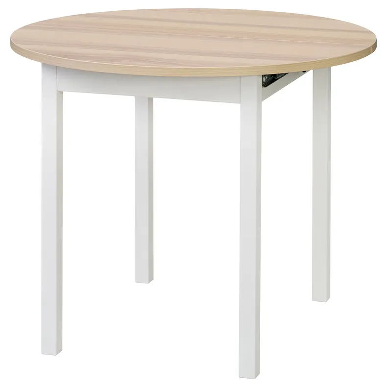 IKEA GAPERHULT ГАРЕПХУЛЬТ, розкладний стіл, попелястий / білий, 90 / 120x90 см 505.115.36 фото №1