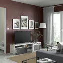 IKEA BESTÅ БЕСТО, тумба під телевізор, білий/Västerviken темно-сірий, 180x42x39 см 995.729.72 фото thumb №2