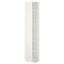 IKEA METOD МЕТОД, высокий шкаф с полками, белый / белый, 40x37x200 см 994.550.39 фото thumb №1