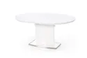 Кухонный стол раскладной HALMAR FEDERICO 120-160x120 см белый, PRESTIGE LINE фото thumb №2